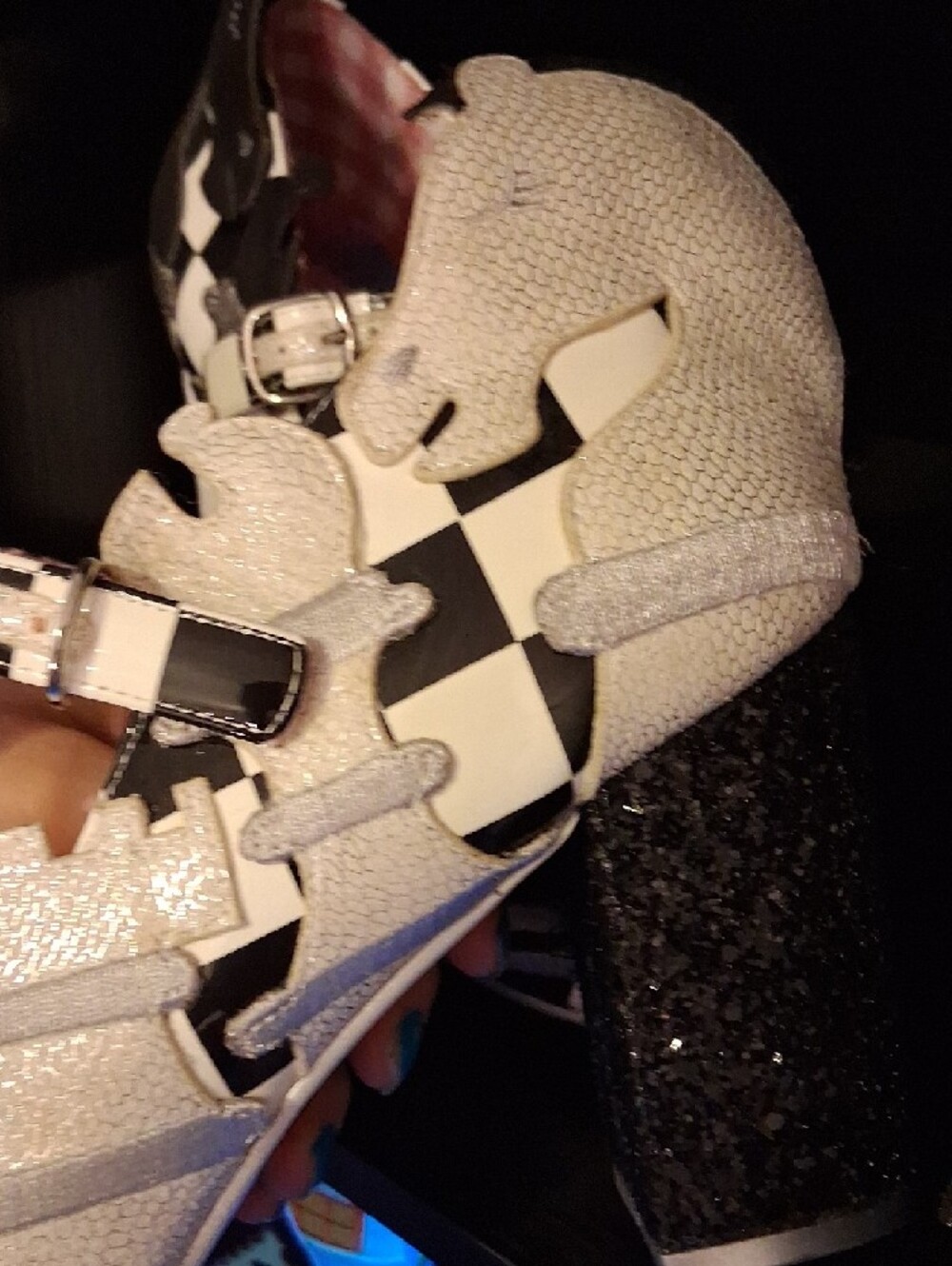 NEW Irregular Choice CHESS Heels And Bag, Size 42, Size 10.5 - Picture 6 of 8